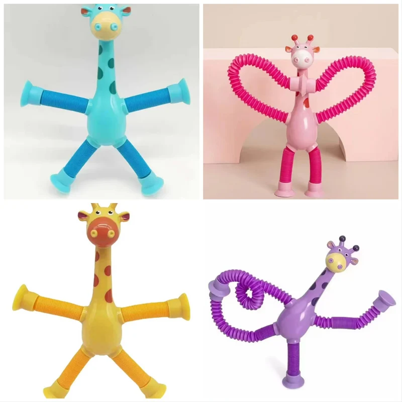 GiraffeStretch – Leuk Telescoop Zuig Speelgoed