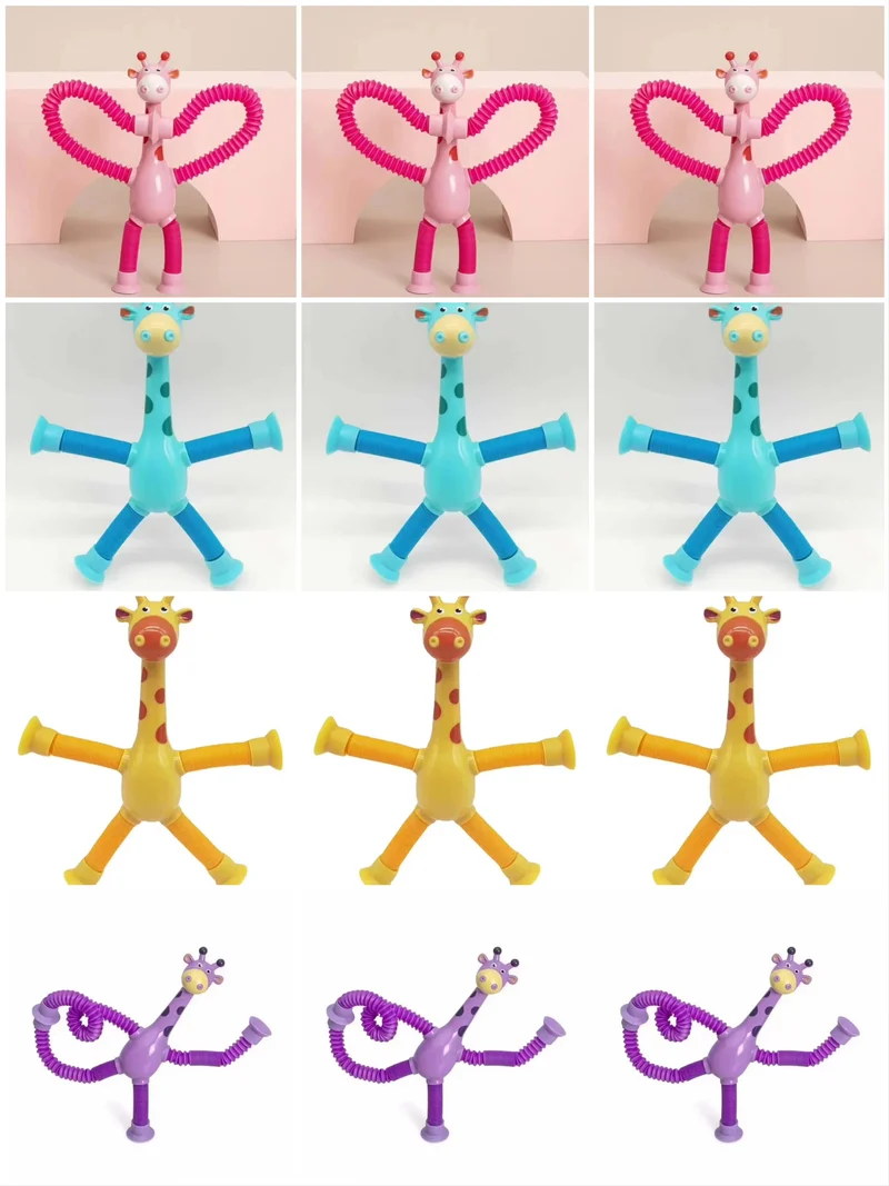 GiraffeStretch – Leuk Telescoop Zuig Speelgoed