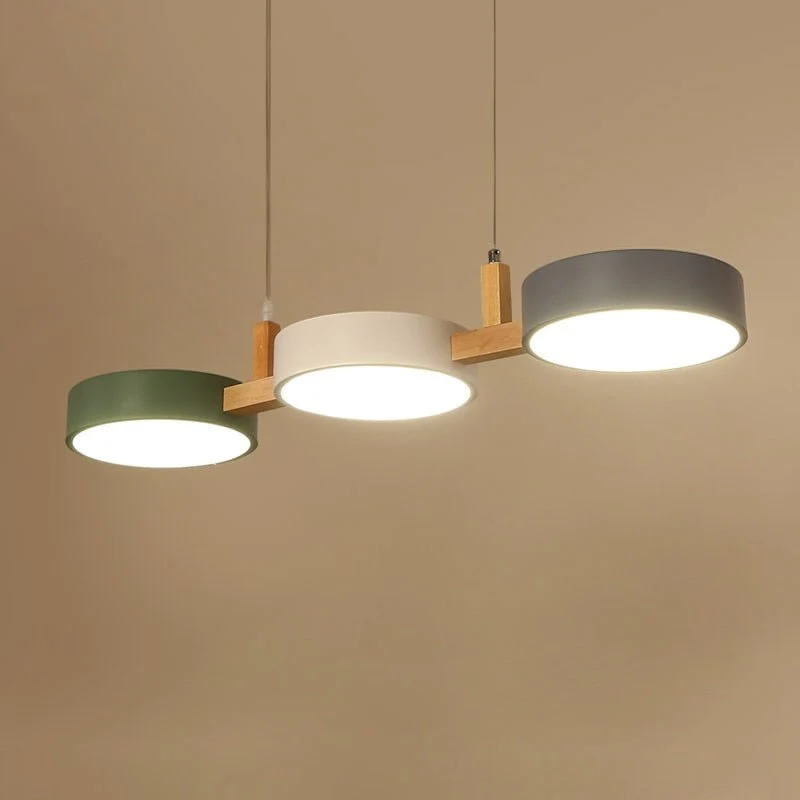 Noordse Flush Plafondlamp Met Meerdere Koppen Voor Keukens En Eetkamers