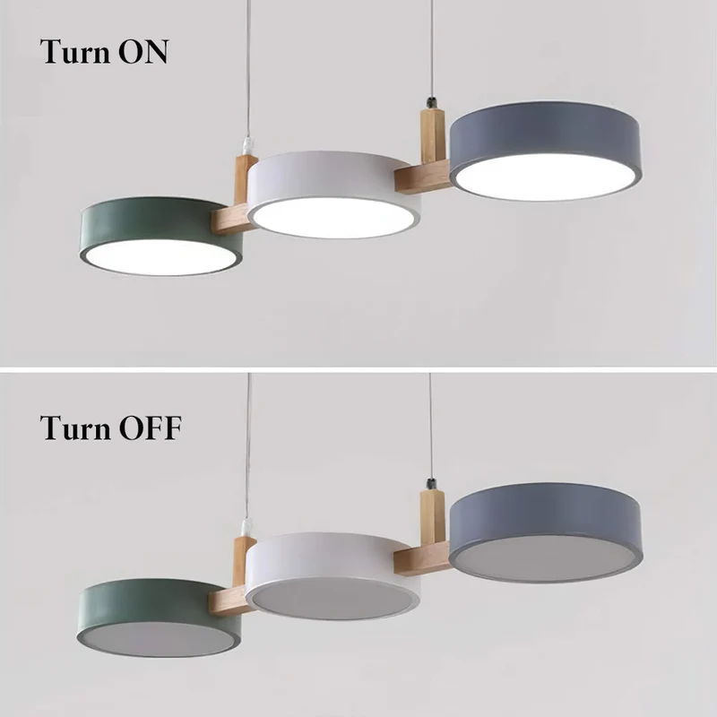 Noordse Flush Plafondlamp Met Meerdere Koppen Voor Keukens En Eetkamers