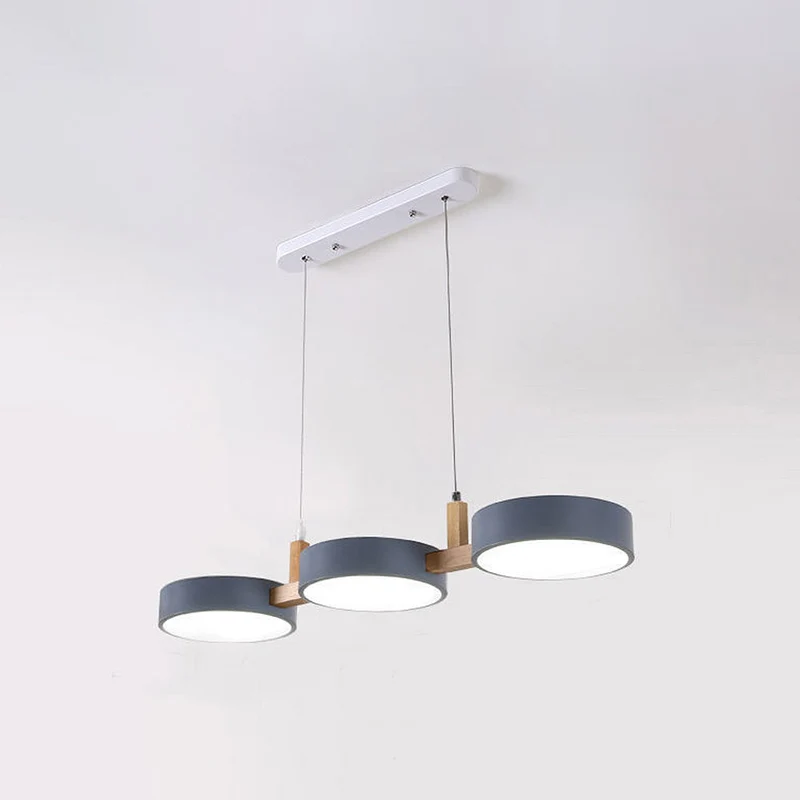 Noordse Flush Plafondlamp Met Meerdere Koppen Voor Keukens En Eetkamers