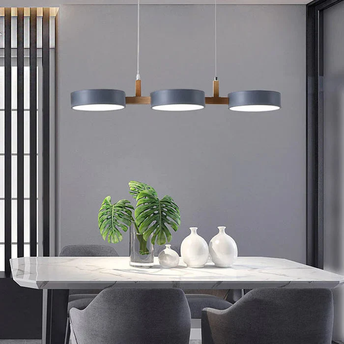 Noordse Flush Plafondlamp Met Meerdere Koppen Voor Keukens En Eetkamers