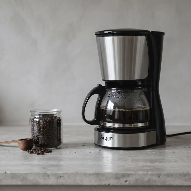 Argon Filter-Kaffeemaschine mit Glaskanne - 6 Tassen - 750 ml
