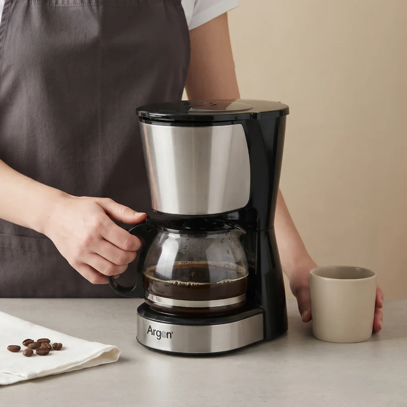 Argon Filter-Kaffeemaschine mit Glaskanne - 6 Tassen - 750 ml