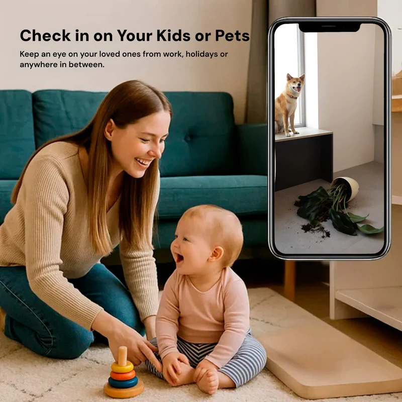NexaGuard Draadloze Nanny Camera Met Audio Voor Thuisgebruik