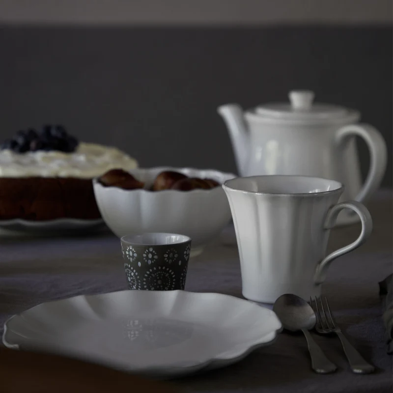 Costa Nova Frühstücksteller / Dessertteller Rosa White ø 22 cm - 6 Stück