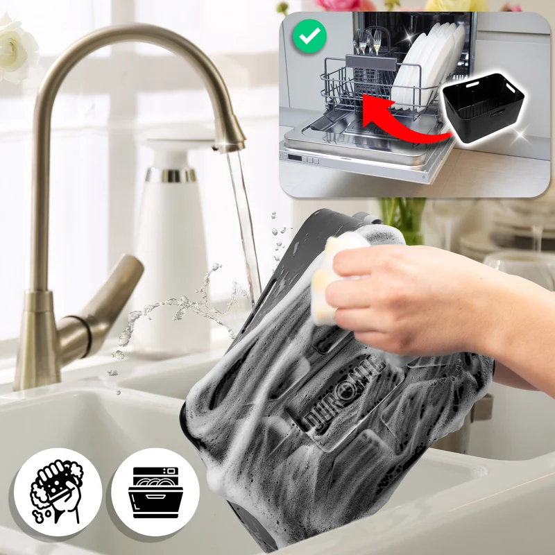Duronic AFL1 Silikonform, zwei Antihaft Silikoneinsätze, Wiederverwendbar, Airfryer- Zubehör, Airfryer Accesories, Kompatibel mit Duronic AF34 & AF24 & anderen Dualzone Airfryer