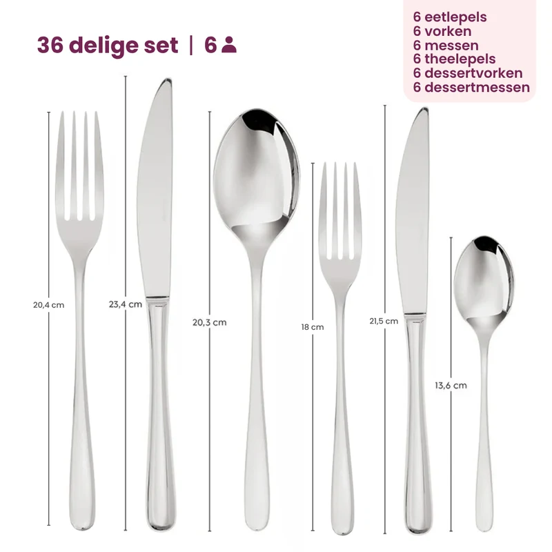 Sambonet Besteckset Taste - Kupfer - 36-teilig / 6 Personen