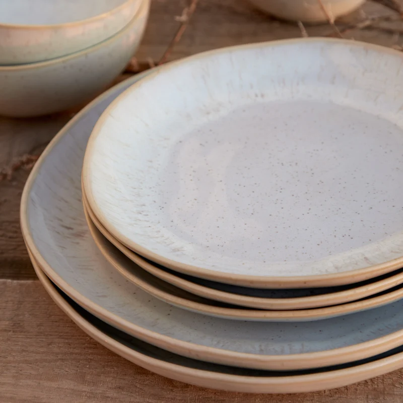 Costa Nova Frühstücksteller / Dessertteller Casafina Eivissa Sand Beige ø 22 cm - 6 Stück