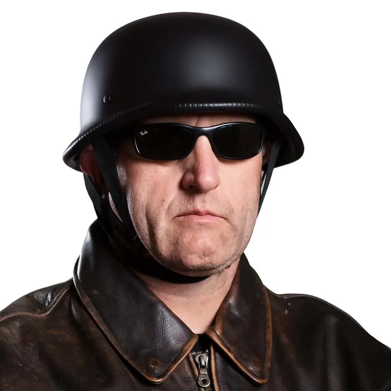 RidgeBolt Vintage Half-Face Helm ECE En DOT Gecertificeerd