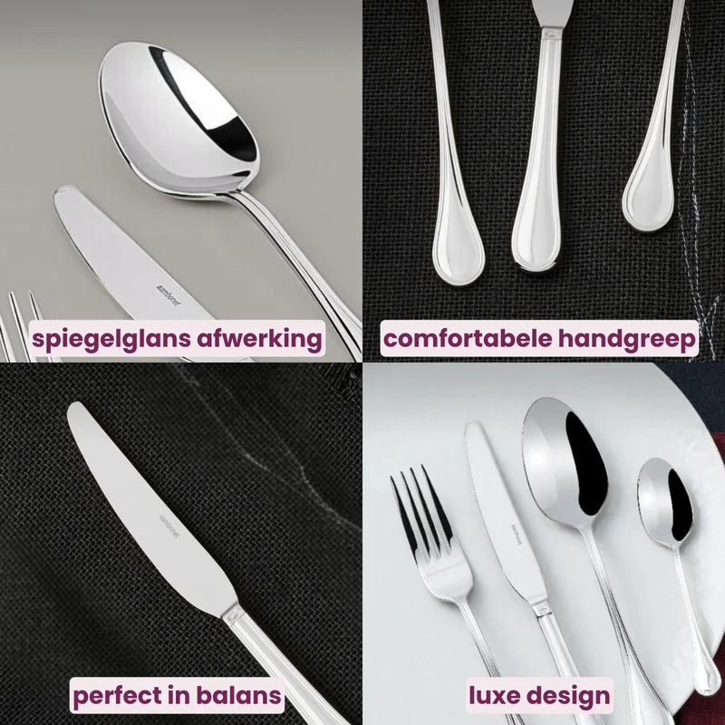 Sambonet Besteckset Royal - Edelstahl - 24-teilig / 6 Personen
