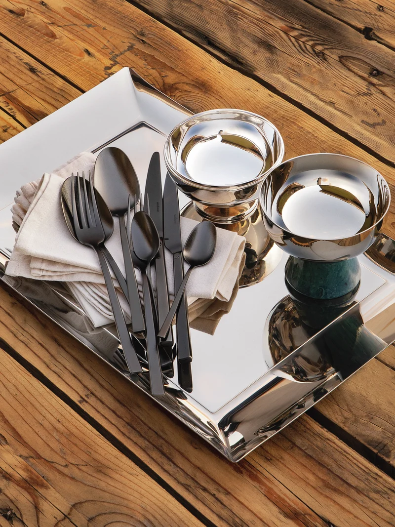 Sambonet Besteckset Rock - Schwarz - 60-teilig / 12 Personen