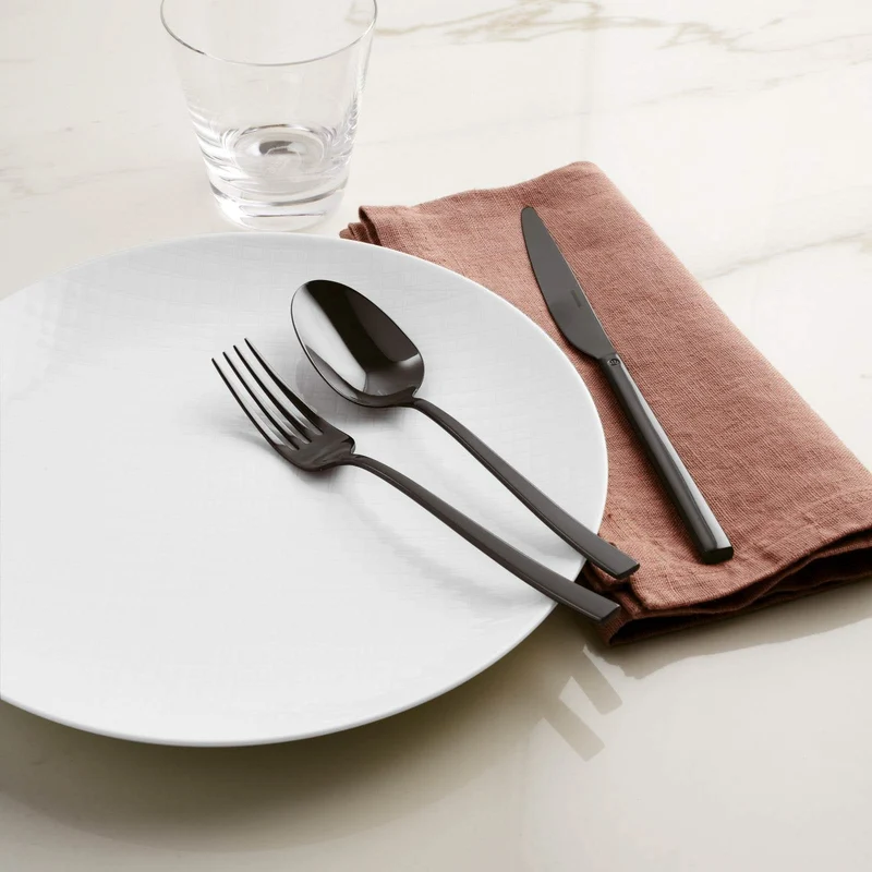 Sambonet Besteckset Rock - Schwarz - 36-teilig / 6 Personen
