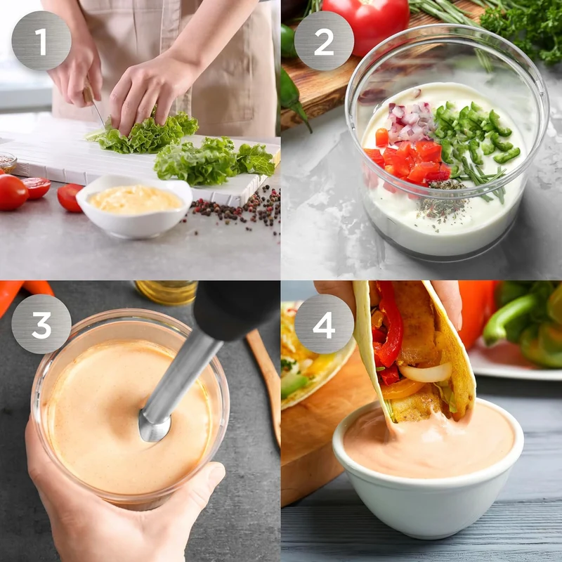 Duronic HB35B Stabmixer elektrischer, Pürierstab 350W, Edelstahl Rührstab, Handrührgerät, Ergonomischer Hand blender, Mixstab, Handmixer, Mixstab für Babynahrung, Suppe, Smoothies, Püree, Sauce