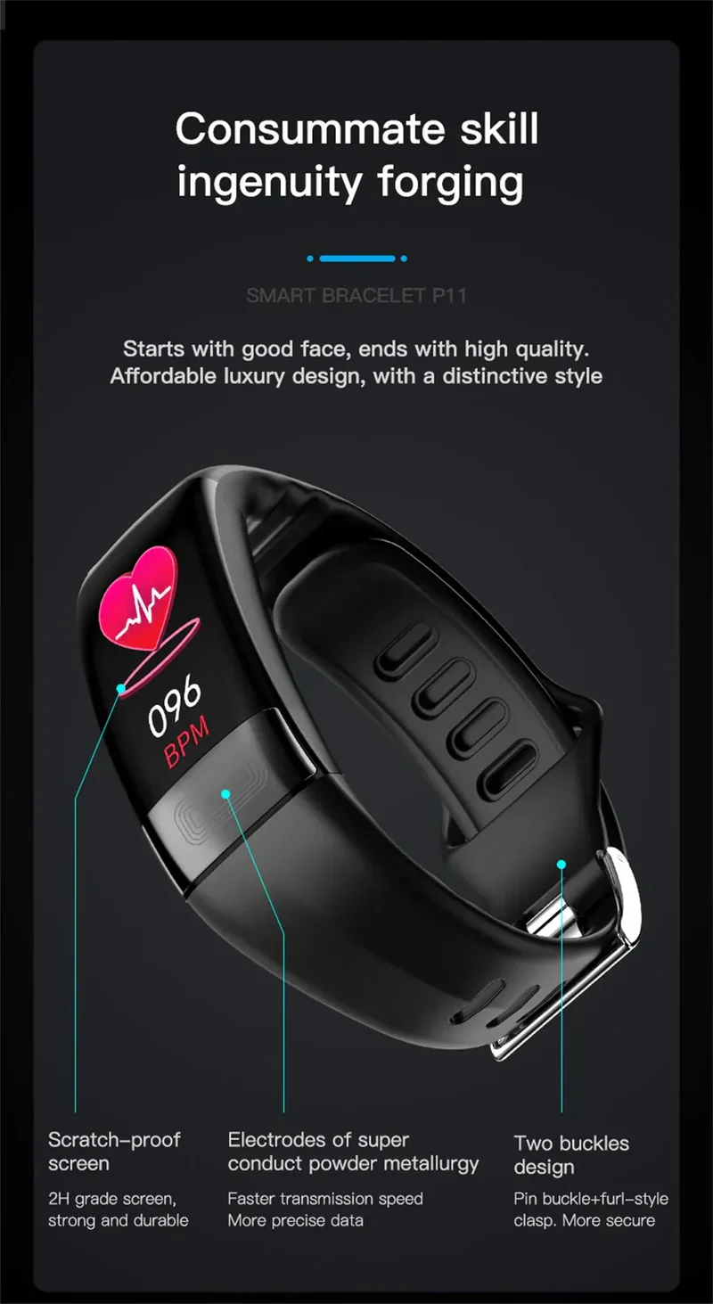 VitaPulse Band Tracker Voor Bloeddruk En Slaap