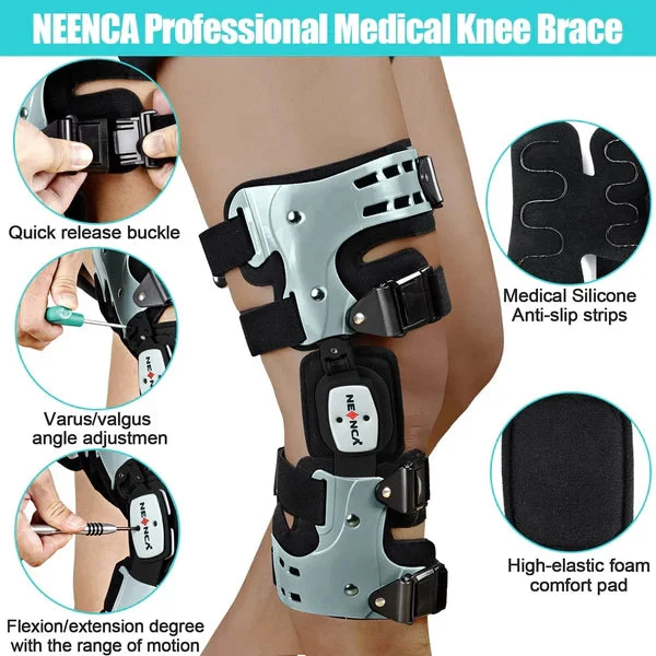 KneeCare Pro Ontlastingskniebrace Voor Mediale En Laterale Ondersteuning
