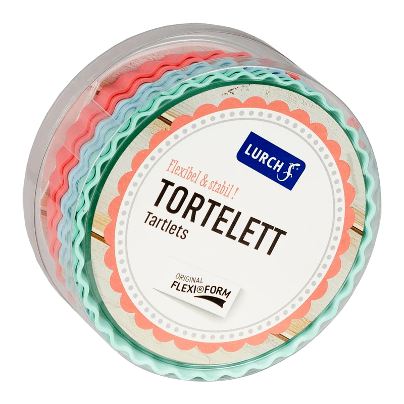 Tortelettformen "Pastell Mix" 6er Set von Lurch