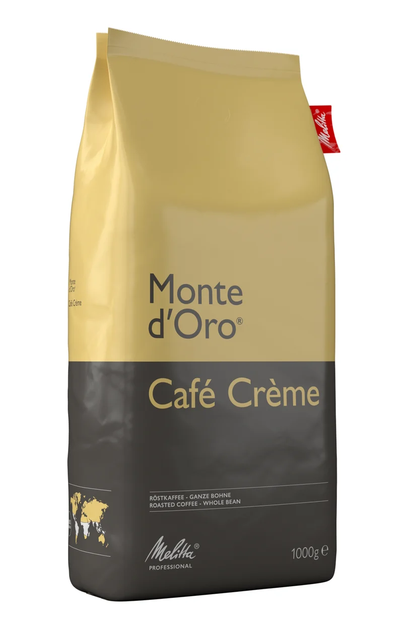 Melitta Kaffeebohnen Monte d'Oro Mild - Café Crème - 1 kg