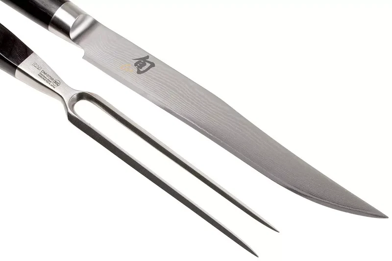 Kai Shun Classic Tranchierset - 32-lagiger Damaststahl - (Tranchiermesser + Tranchiergabel) - 2-teilig - DMS-200