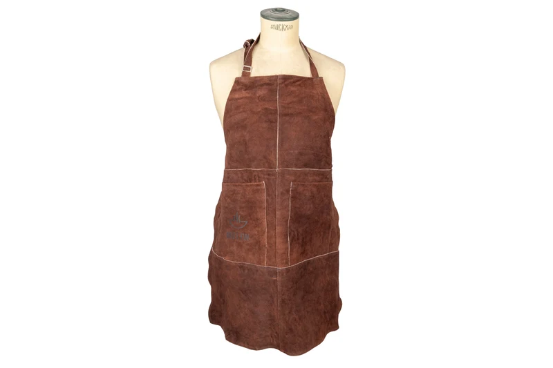 White Fire Grillschürze aus Leder - Braun - 77 x 66 cm