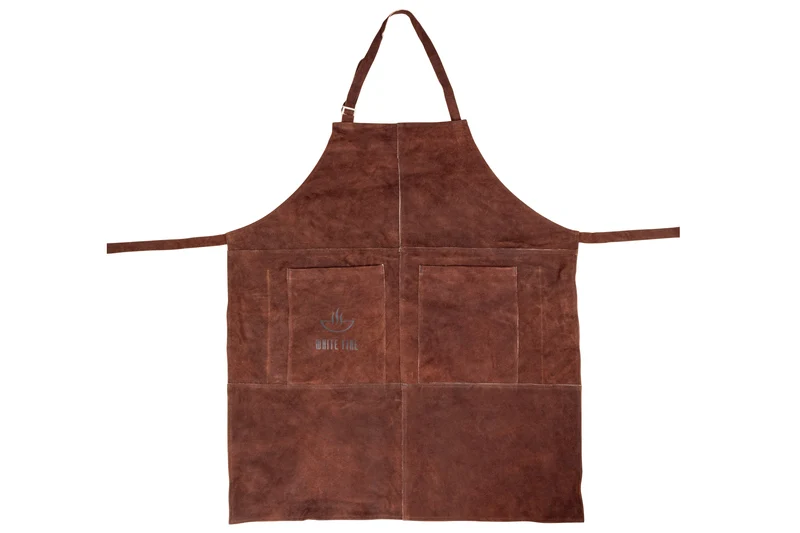 White Fire Grillschürze aus Leder - Braun - 77 x 66 cm