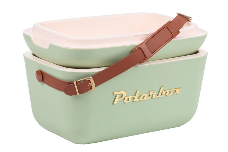 Polarbox Kühlbox mit Schultergurt - Olive Green-Gold - 12 Liter