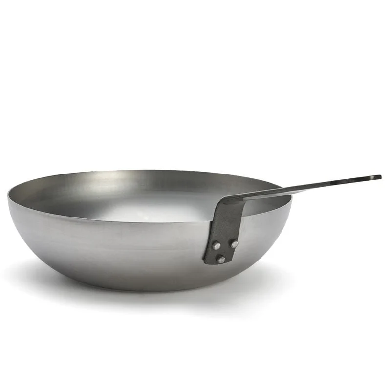 De Buyer Wokpfanne Mineral B Element - ø 28 cm / 3 Liter - ohne Antihaftbeschichtung