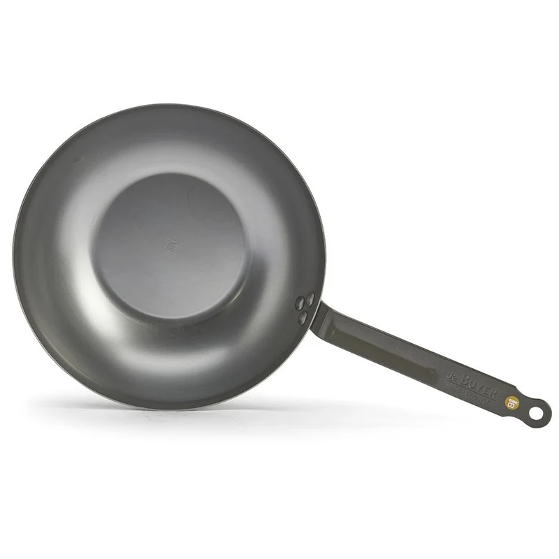 De Buyer Wokpfanne Mineral B Element - ø 28 cm / 3 Liter - ohne Antihaftbeschichtung