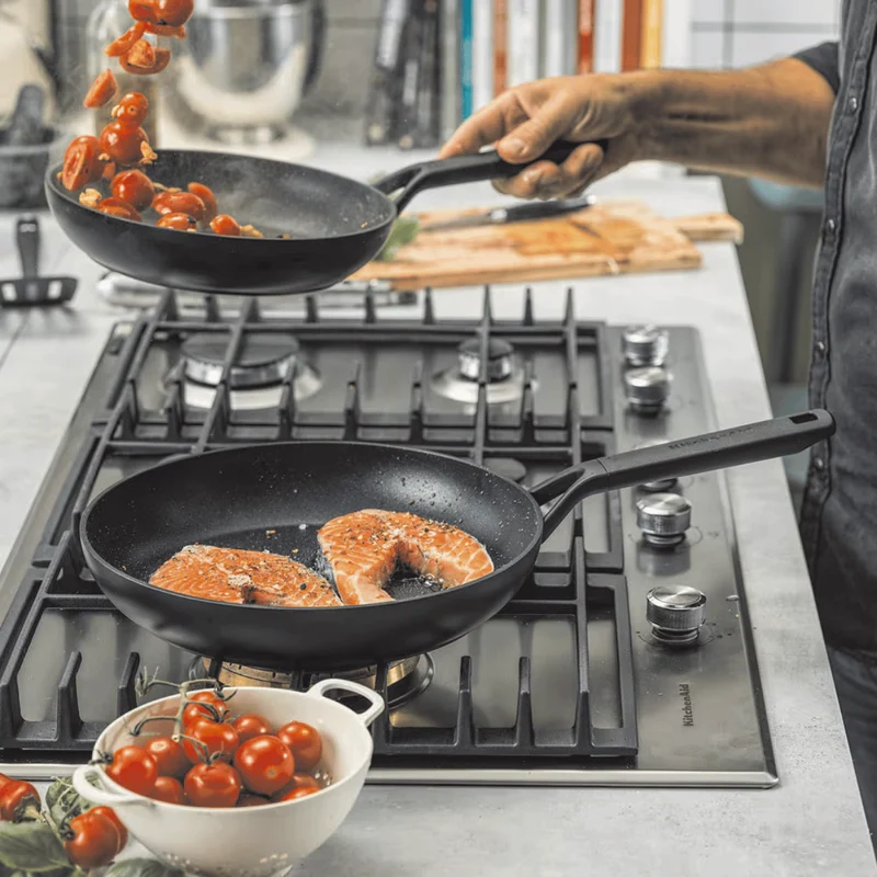 KitchenAid Bratpfannenset Classic Forged - ø 20, 24 & 28 cm - keramische Antihaftbeschichtung