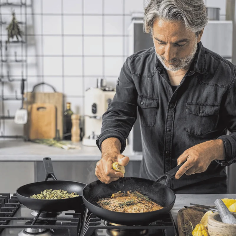 KitchenAid Bratpfannenset Classic Forged - ø 20, 24 & 28 cm - keramische Antihaftbeschichtung