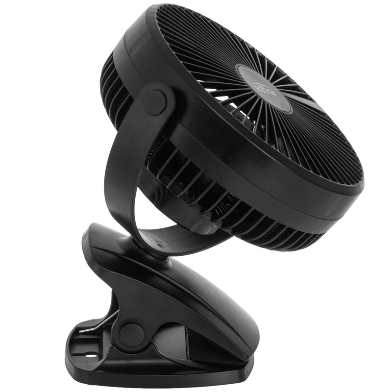 Adler AD 7342 black Akku-Ventilator mit Clip