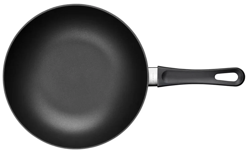 SCANPAN Wokpfanne Classic Induction ø 24 cm - geeignet für alle Wärmequellen - Standard Antihaftbeschichtung