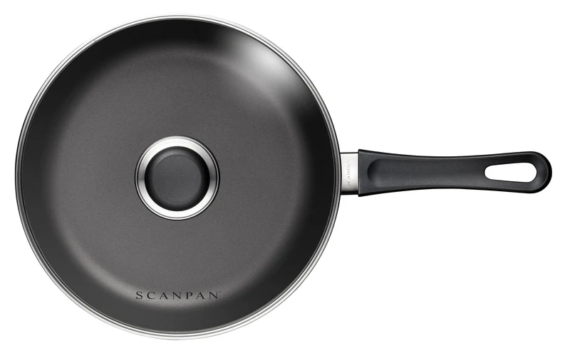 SCANPAN Schmorpfanne / Sauteuse mit Deckel Classic Induction ø 24 cm / 2 Liter - geeignet für alle Wärmequellen - Standard Antihaftbeschichtung