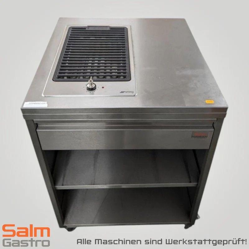 SFB Schranktisch CNS mit Lavastein-Grill BBQ von SFB Einzelstück Outdoor Elektro gebraucht