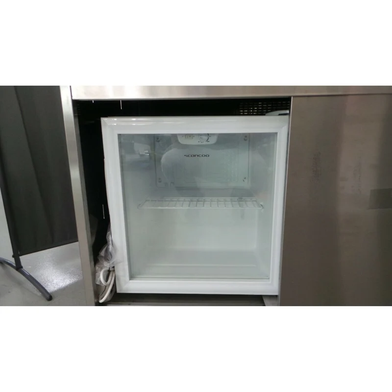 Scancoo Speiseausgabestation fahrbar Theke Speisestation mit Kühlschrank