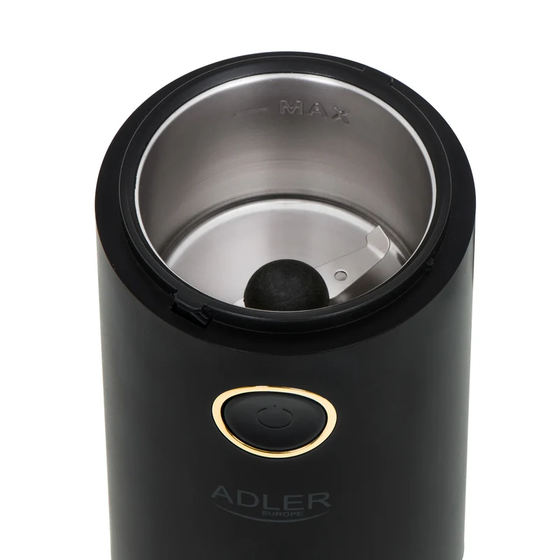 Adler AD 4446bg Kaffeemühle schwarz/gold bis 75g