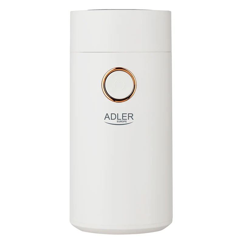 Adler AD 4446wg elektrische Kaffeemühle 150 Watt Einmalige Mahlleistung 75 g weiß