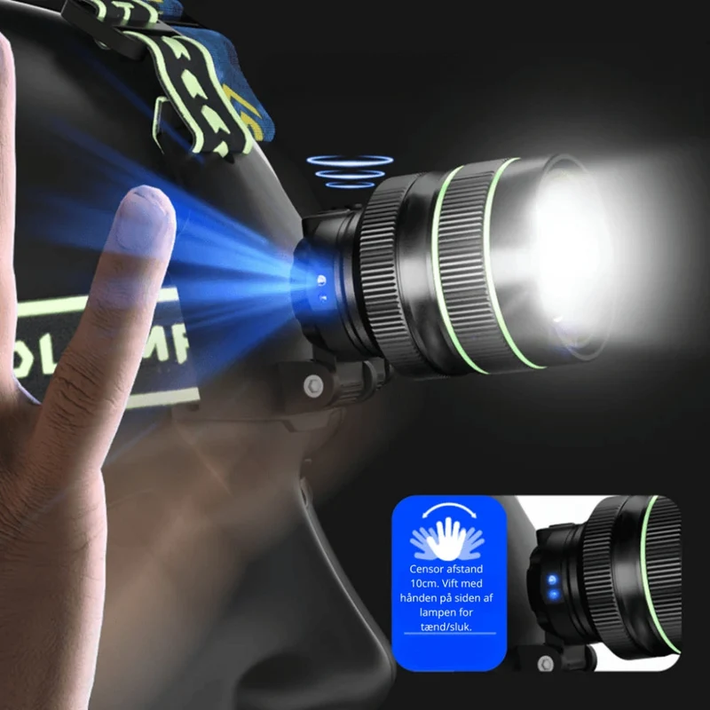 BrightTrail – 10.000 Lumen Hoofdlamp met instelbare straal en powerbank-functie