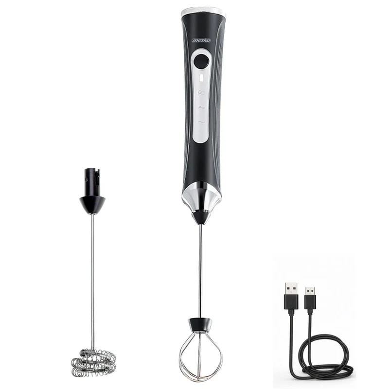 Mesko MS 4535 Wiederaufladbarer Milchaufschäumer – 2 in 1