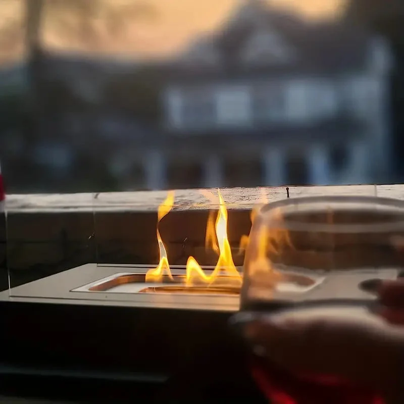 SereneFlame - Luxe Stemminghaard voor een Betoverende Buitenatmosfeer
