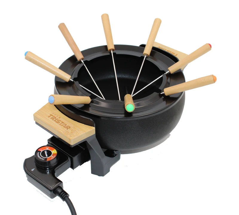 Tristar FO-1108 Bambus-Fondue 1,5l, 8 Pers.