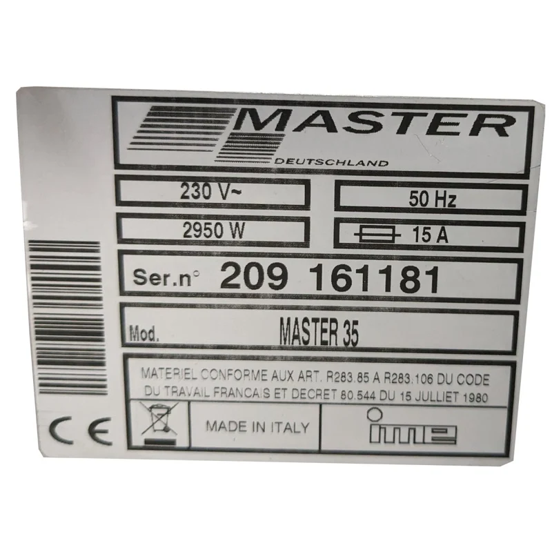 Master Geschirrspülmaschine Master35 Spülmaschine mit Klarspülpumpe Gastronomie gebraucht