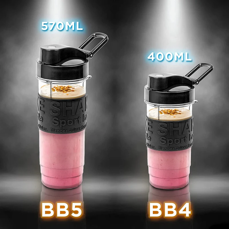 Duronic BB5 Trinkflasche für Standmixer | 570 ml Inhalt | BPA Frei | Passend zu BL510 Mixer für Smoothies und Shakes | Proteinshake, Fitness Drink, Babynahrung