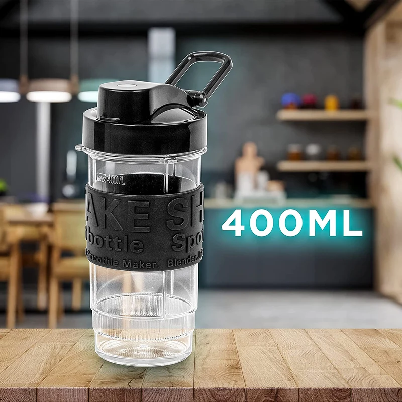 Duronic BB4 Trinkflasche für Standmixer | 400 ml Inhalt | BPA Frei | Passend zu BL510 Mixer für Smoothies und Shakes | Proteinshake, Fitness Drink, Babynahrung