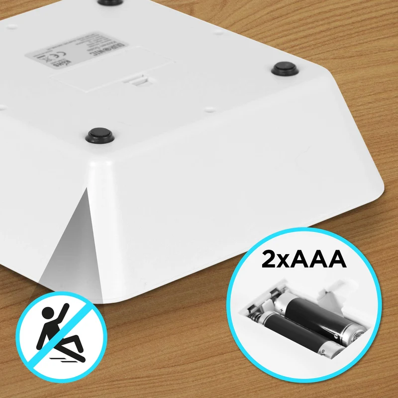 Duronic KS100 BK Küchenwaage | 5 kg Digitalwaage mit 1,2 L abnehmbarer Schüssel | 1 g grammgenau Präzision-Feinwaage | Haushaltswaage mit Tara-Funktion | Digitale Waage mit Hold-Funktion | Zum Kochen