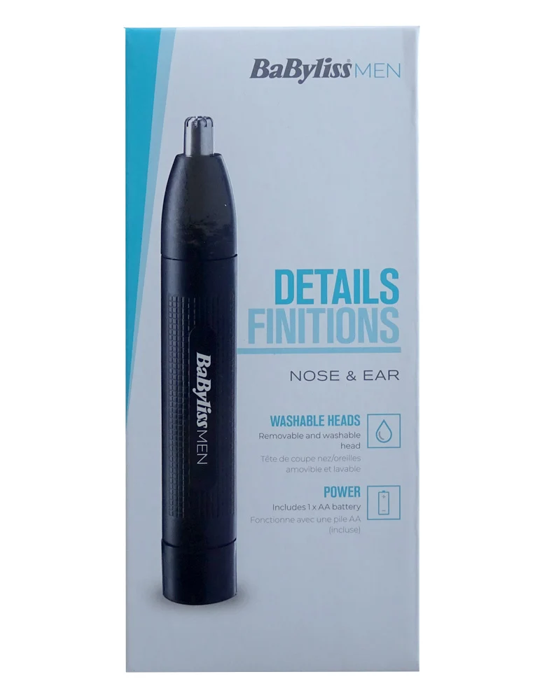 BaByliss E695E Haarschneider Set mit Netzbetrieb + BaByliss E650E Nasen-/Ohrtrimmer