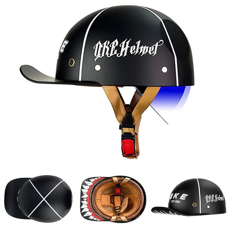 Motorfiets Baseballhelm - DOT-goedgekeurd