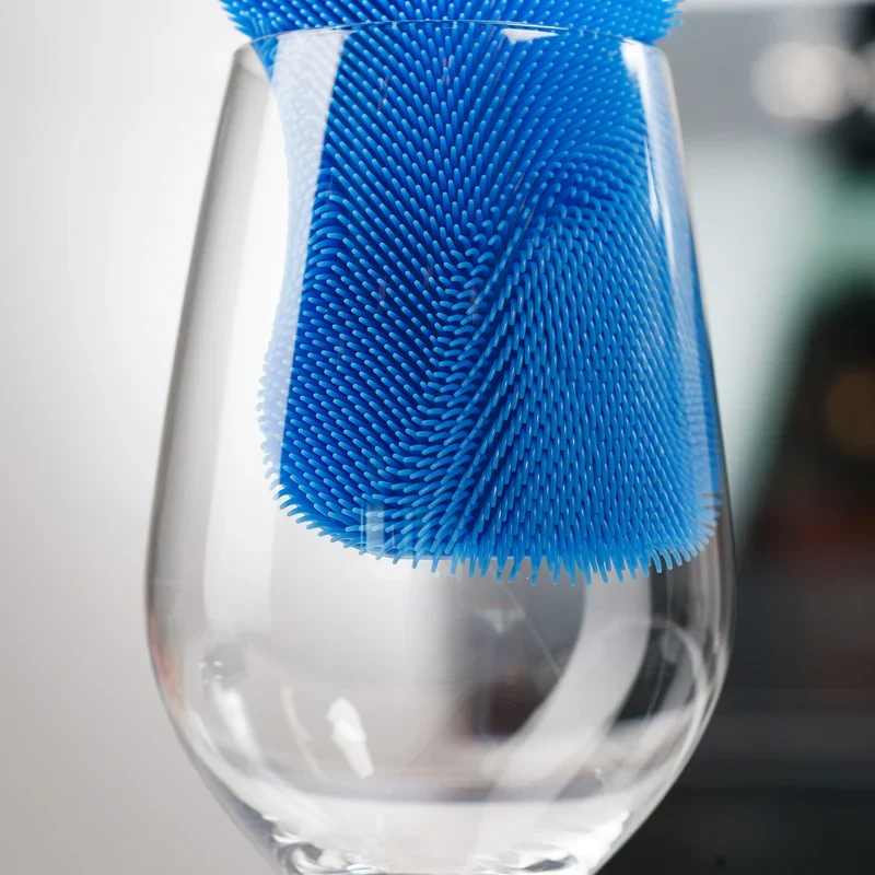 Scrubby hellblau/dunkelblau 13x8 cm