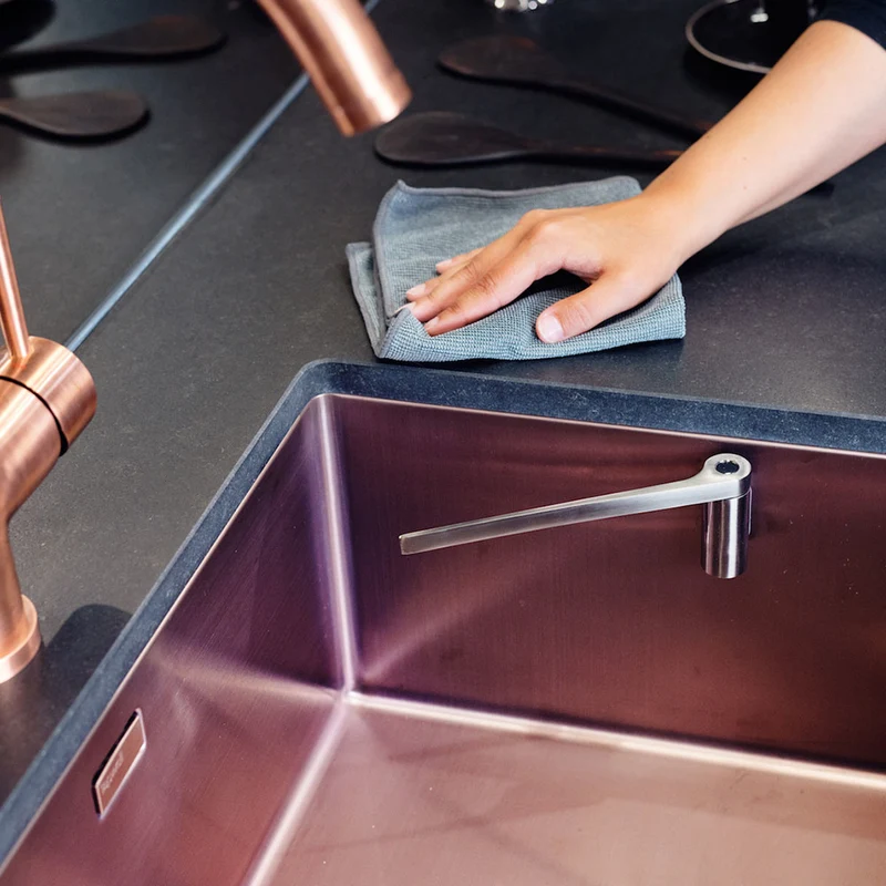 Magnetischer Geschirrtuchhalter Edelstahl Happy Sinks