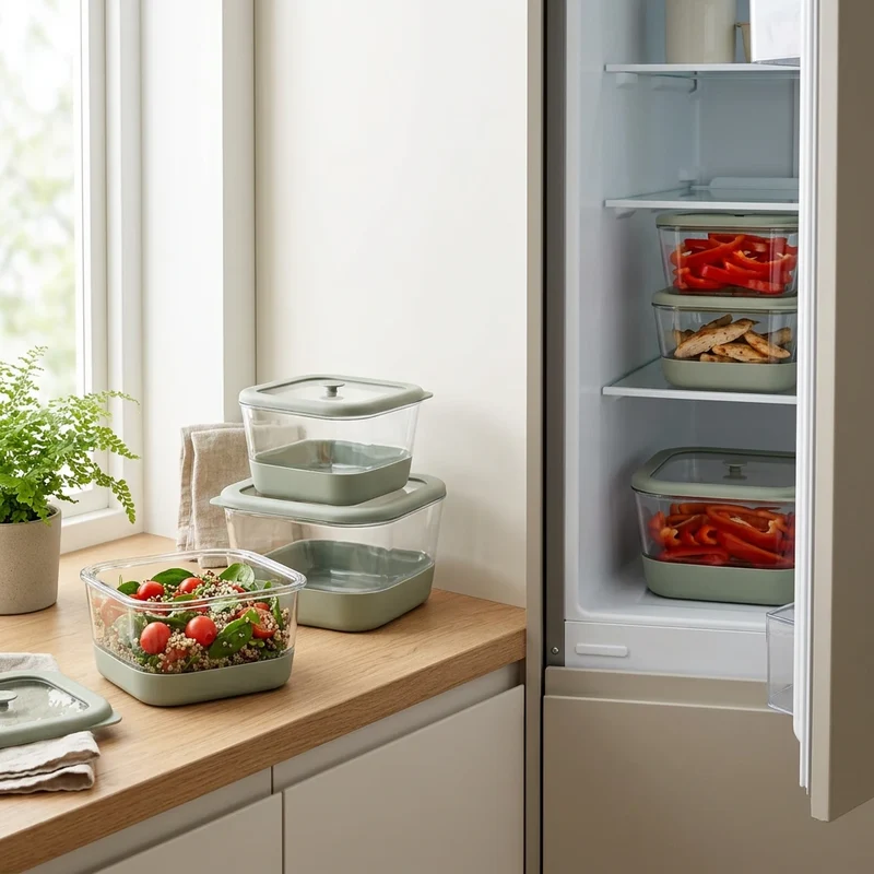 Borosilicaat glazen vershoudbakje 2 liter Five®